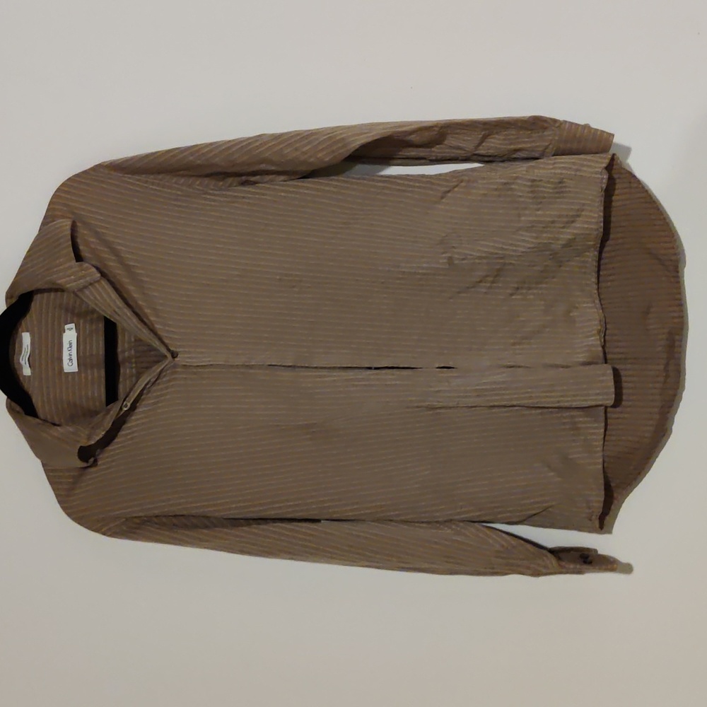 Calvin Klein striped Button Up - image 1